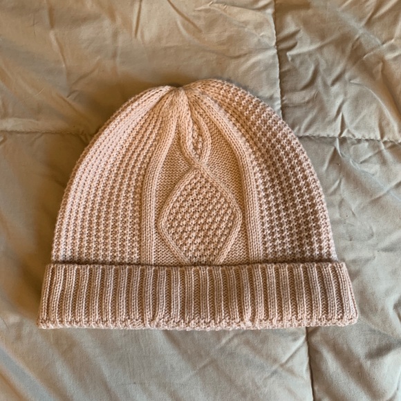 Pastel Pink Knitted Beanie - Picture 2 of 2